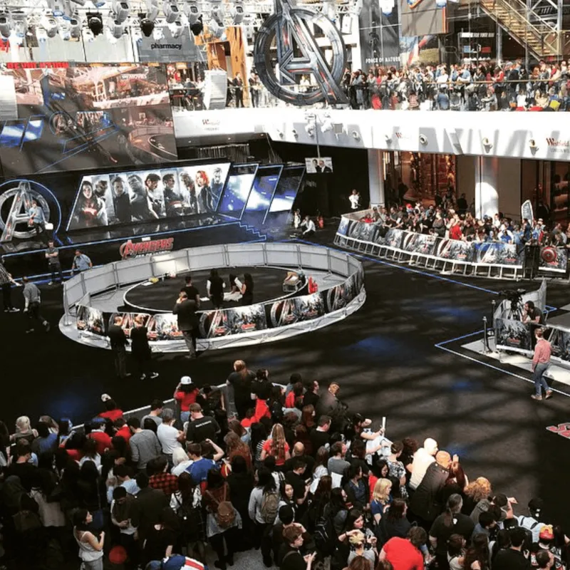 Marvel movie premiere at Leicester Square London