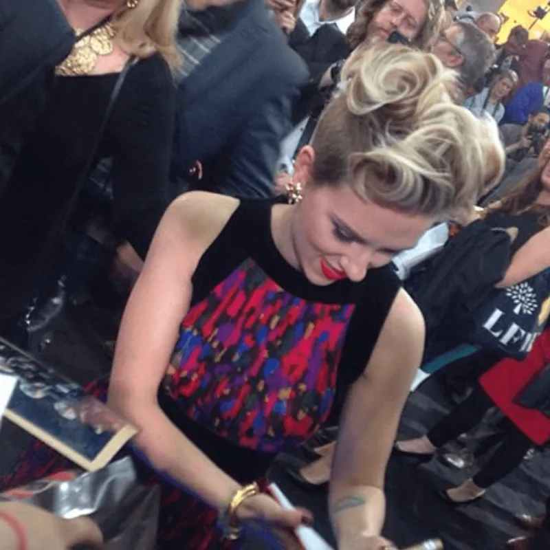 Scarlett Johansson at Marvel premiere London